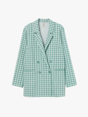 Linen Check Blazer